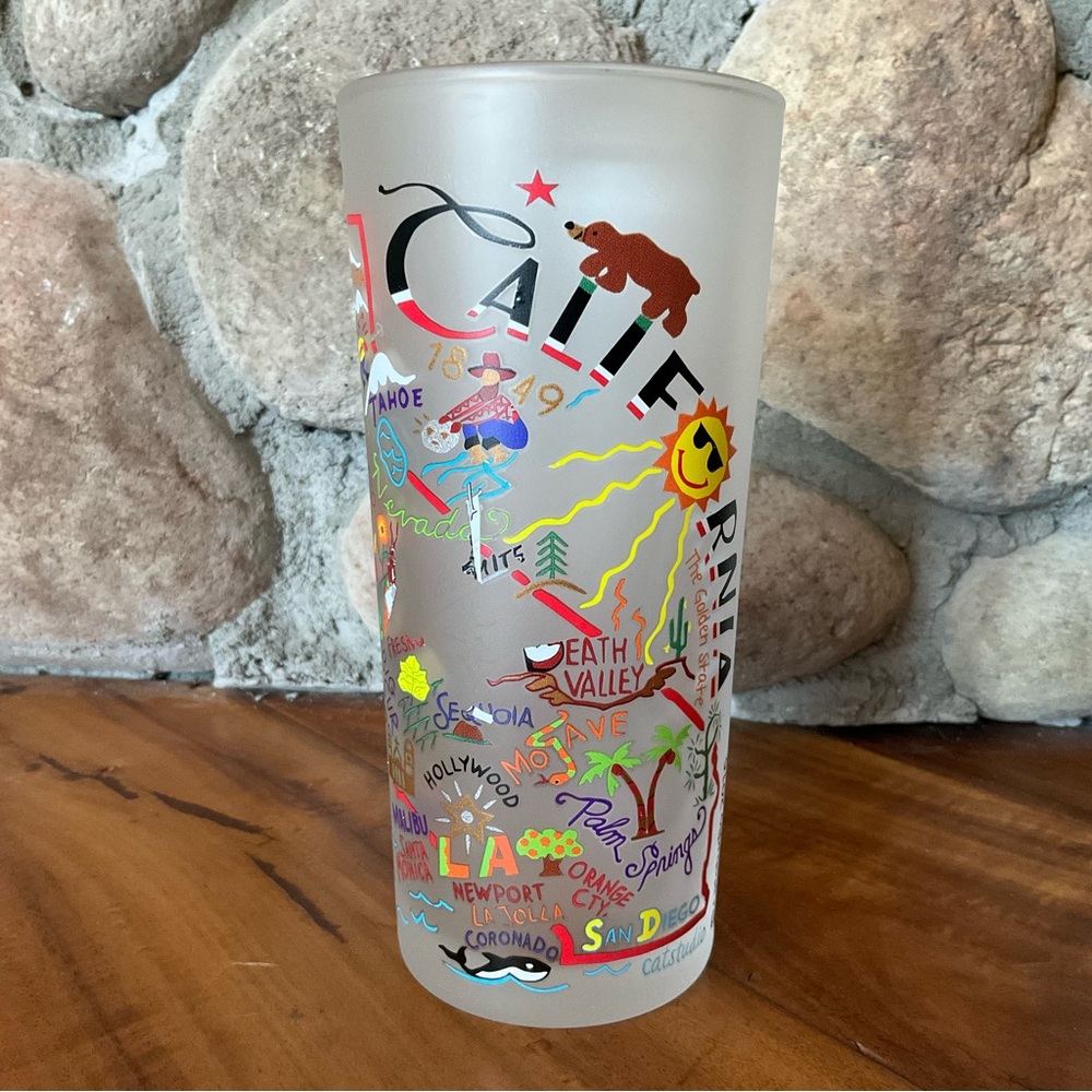 2016 Catstudio California Drinking Glass